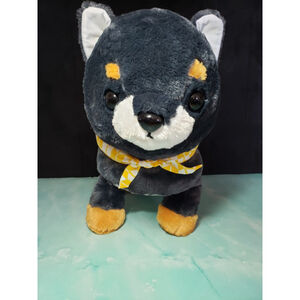 Amuse Mameshiba Brothers Mamejiro Black Shiba Dog 20in Plush Stuffed Animal EUC